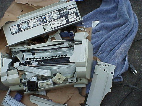 Smashed Epson Printer